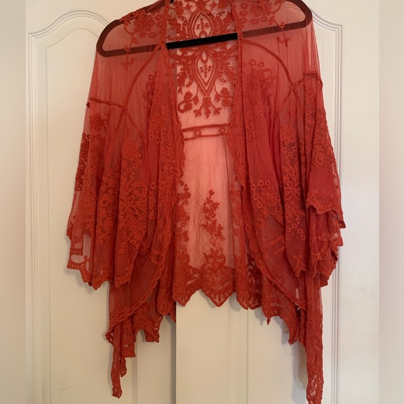 Tops Burnt Orange Kimono Poshmark